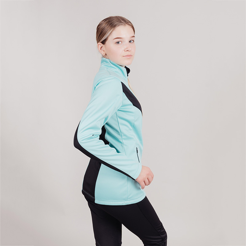 Детская лыжная куртка  Nordski Jr Base mint-black - 4