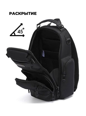 Картинка рюкзак однолямочный Ozuko 9805 Blue - 5