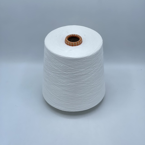 Бобинная пряжа,Cotton combed, 2540м. 100%Хлопок, Белый(227), 39158