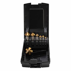Набор зенковок 90° 6,3-25мм DIN335C 3z HSS-G TiN 7шт MASTER-TOOL 102892TMT