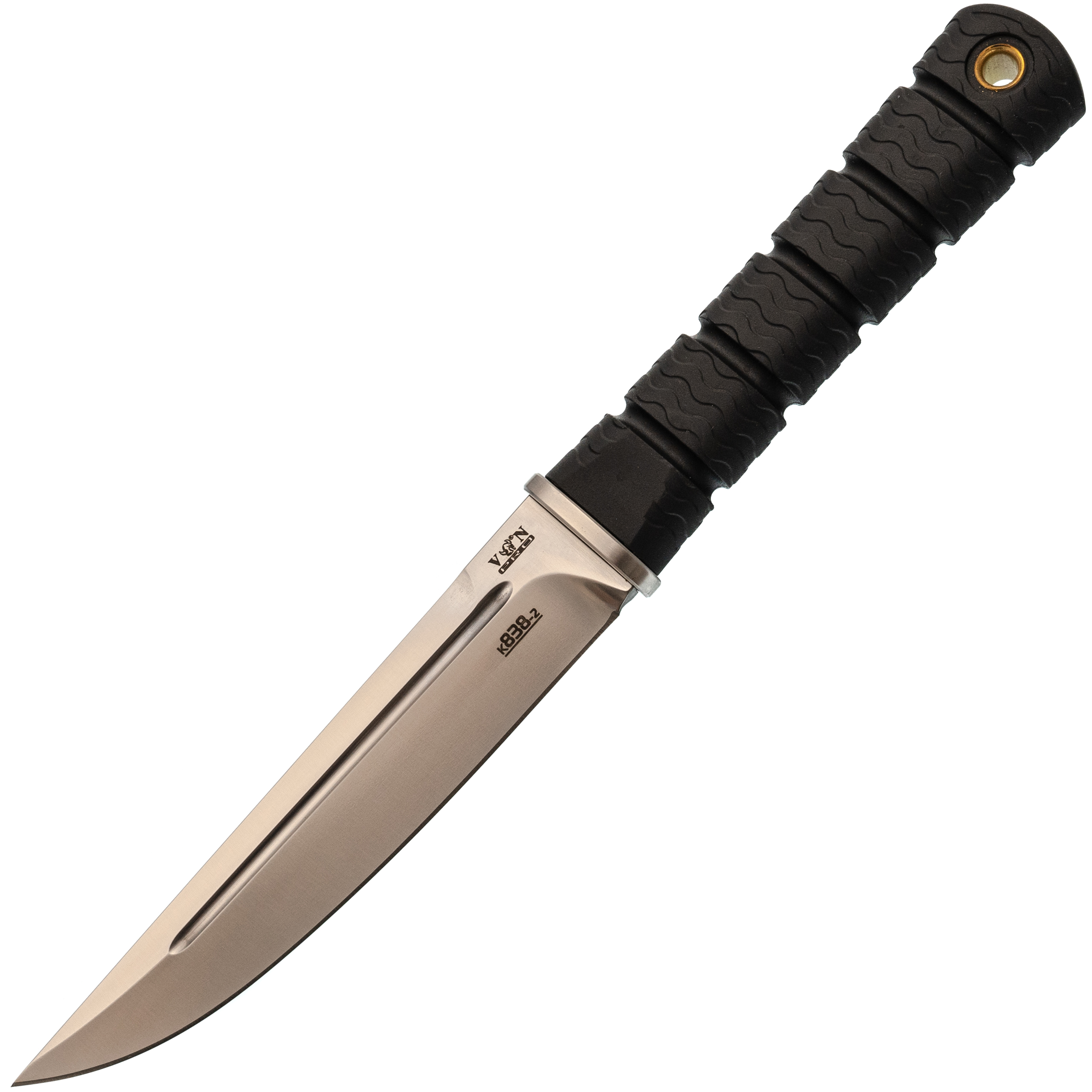 Нож туристический Viking Nordway K838-1, сталь AUS8, рукоять эластрон, черный