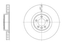 Диск тормозной вентилируемый G-brake  GR-21154
