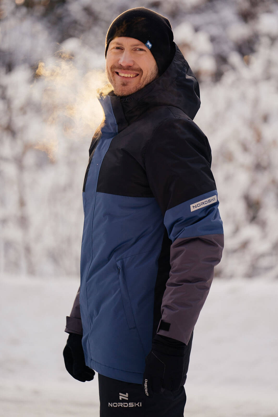 Зимний прогулочный костюм мужской Nordski Casual black-denim - 3