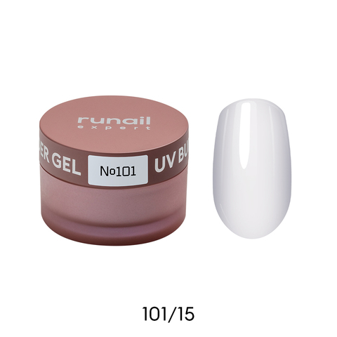 Гель моделирующий UV BUILDER GEL Runail Expert №101, 15г банка