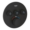 GROHE Grohtherm SmartControl 29508KF0 Термостат для встраиваемого монтажа на 3 выхода, фантомный чёрный