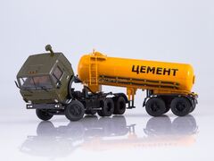 KAMAZ-54112 with semitrailer-cement TC-11 1:43 PAO KAMAZ