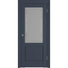 Купить Межкомнатная дверь ПЭТ Witon 02W Navy остеклённая