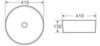 BelBagno BB1315-H311 Раковина керамическая накладная, 41x41, цвет: серый