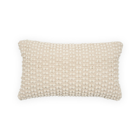 Фото: Mascarell Чехол на подушку из белого хлопка и полипропилена 30 x 50 см - основной вид
