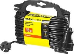 Удлинитель на рамке ?MF 207?, 15 м, 2200 Вт, 1 гнездо, ПВС 2х0,75 мм2, STAYER