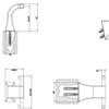Gessi Mimi 33321#031 Крючок настенный двойной, цвет: хром