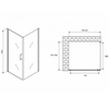 Abber Sonnenstrand AG04080M-S75M Душевой уголок, 80x75x195, цвет: хром