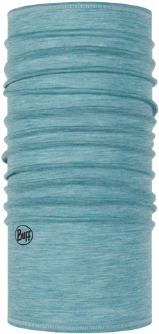 Тонкий шерстяной шарф-труба Buff Wool lightweight Solid Pool фото 1