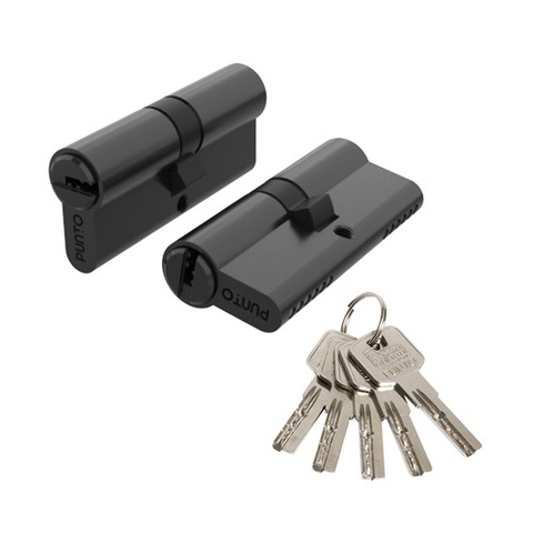 Цилиндровый механизм PUNTO Z300/70 mm (30+10+30) BL черный 5 кл. /63905/
