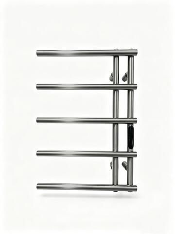 Полотенцесушитель электрический REIN Double Classic 5-Nickel правый 580*400 мм