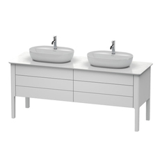 Duravit Luv LU9567B3636 База напольная, 743x1788x570, 2 выдв.ящика, цвет белый шелковисто-матовый фото