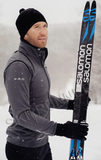 Элитный утеплённый лыжный костюм Nordski PRO Graphite-Black мужской