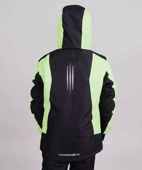Nordski Jr Extreme горнолыжная куртка детская black-lime - 3