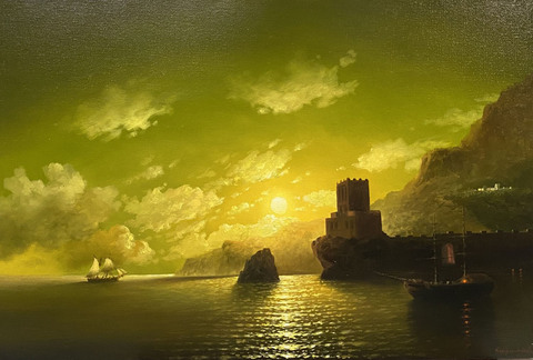 Кириллов А. «Лунная ночь». Холст, масло. Россия, 2020-е гг.