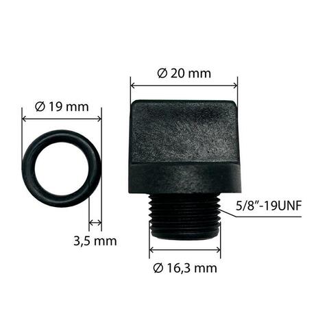 Пробка заливная/сливная UNITED PARTS d16,3мм, 5/8