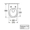 Villeroy&Boch Subway 3.0 4670TSR1 Унитаз подвесной с сиденьем