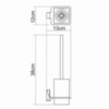 WasserKRAFT Exter K-5227 Туалетный ершик, цвет: бронза
