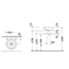Duravit Bagnella 451400000 Раковина накладная круглая 40 см, без перелива. с креплениями, цвет белый