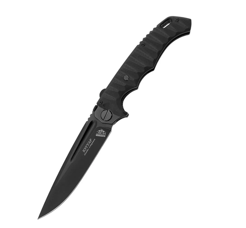 Складной нож Кугуар С Black с толкателем сталь D2 332-709406