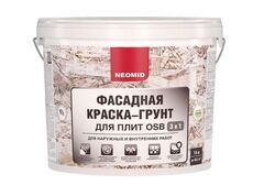Краска-грунт фасадная Neomid белая база А 14 кг