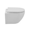 Cezares CZR-3806-53-TH-TOR/SC Унитаз подвесной безободковый с сиденьем, цвет: белый