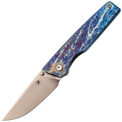 Фото Складной нож Kansept Chimera stonewash сталь S35VN, рукоять Lightning Strike Titanium
