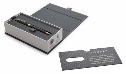 Ручка шариковая Parker Sonnet Core, LaqBlack GT (1931497)