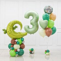 Шар К Фигура, Крокодил Аллигатор, 35''/89 см, 1 шт.