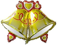Шар К Фигура, Колокольчики, 35''/89 см, 1 шт.