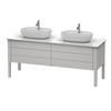 Duravit Luv LU9567B3939 База напольная, 743x1788x570, 2 выдв.ящика, цвет скандинавско белый шелковисто-матовый