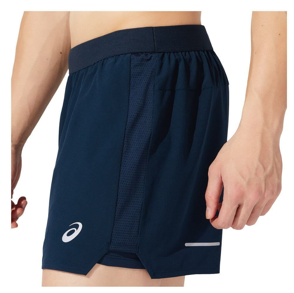 Asics 2 In 1 5" Short шорты для бега мужские темно-синие - 4