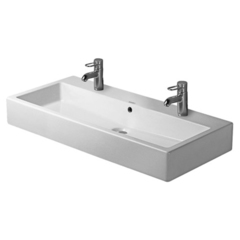 Duravit Vero 454100043 Раковина для мебели, без перелива, с 2 отв. под смес.,1000x470мм, цвет: Белый фото