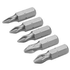 TOLSEN (TT20286) Набор вставок (бит) торцевых 1/4", Phillips, PH0-3, 25 мм, 5 предметов