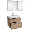 Geberit Option 500.205.00.1 Зеркальный шкаф с подсветкой, две двери, 75см70x15см