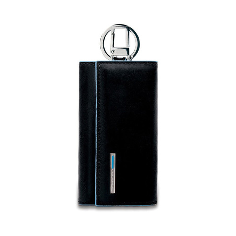Ключница Piquadro Blue Square, чёрный, кожа натуральная (PC1397B2/N)