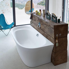 Duravit Cape Cod 700364000000000 Ванна пристенный вариант, 1900x900mm с бесшовной панелью и ножками, с одним наклоном для спины, цвет белый (без слива-перелива) фото