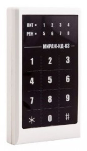 Клавиатура сенсорная МИРАЖ-КД-03 (grey)