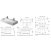 Duravit Vero 454100043 Раковина для мебели, без перелива, с 2 отв. под смес.,1000x470мм, цвет: Белый