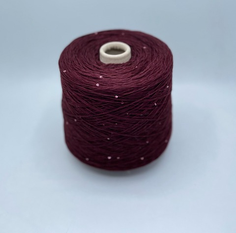 Zegna Baruffa (пр.Италия),art.Merinos, 320м/100гр,100% меринос, цвет-Бордо+пайетка арт.27057