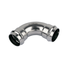 Двухраструбный пресс-угольник из нержавеющей стали 90° 35*35mm TIM ZTI.551.003535