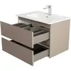 BelBagno KRAFT 39-700/390-2C-SO-СO База под раковину подвесная с фрезерованными ручками по всей длине фасада с 2 выкатн. ящ.,Бежевый Мат.,700x395x500