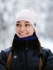 Лыжная шапка с помпоном Noname XC Knit cream white - 3