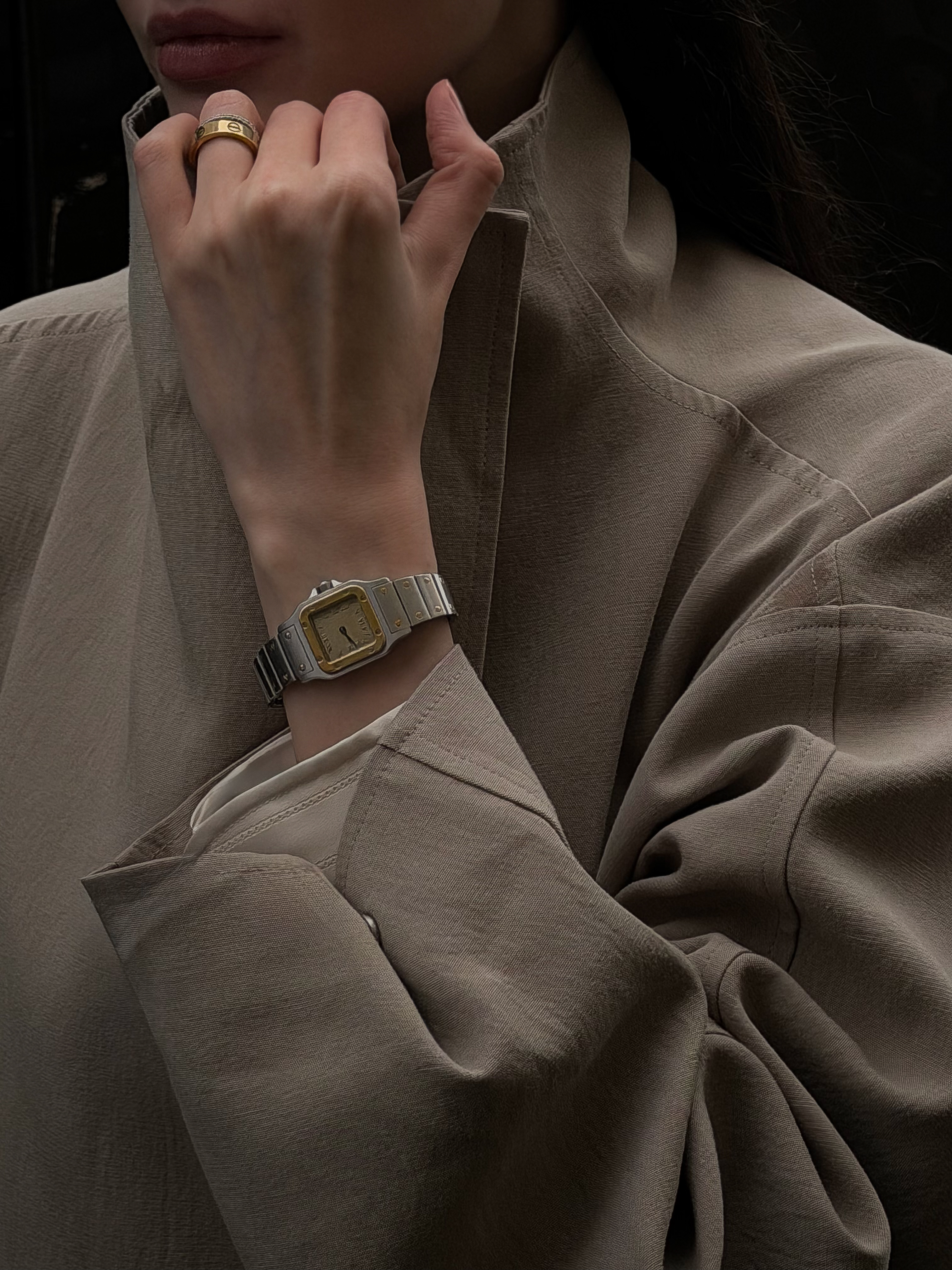 Редкие винтажные часики Cartier Santos — фото 6