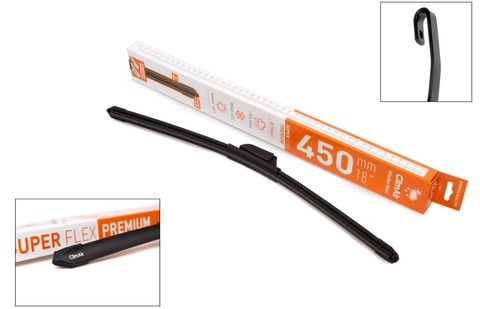 Всесезонная бескаркасная щетка стеклоочистителя (дворник) ClimAir SUPER FLEX PREMIUM 18 Всесезонная бескаркасная щетка стеклоочистителя (дворник) ClimAir SUPER FLEX PREMIUM 18