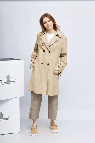 CAPPELLINI Тренч хлопковый двубортный